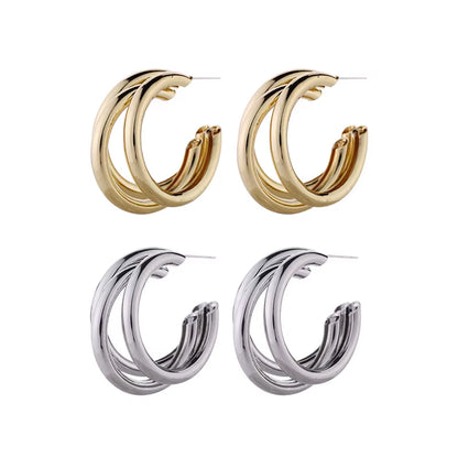 GleamSet™ 4-Piece Gold Claw Stud Earring Collection – Irresistibly Chic, Effortlessly Modern